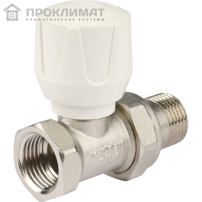 Клапан ручной терморегулирующий STOUT прямой 1/2