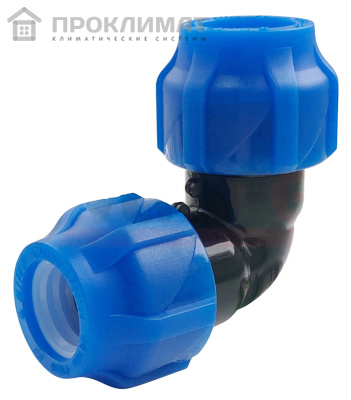 Отвод ПНД компрессионный присоединительный 25-25 (80/20) VALFEX
