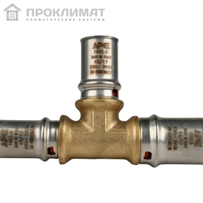 Тройник переходной прессовой STOUT 20х16х16 