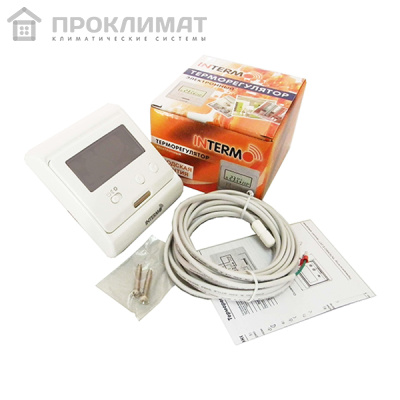 Терморегулятор INTERMO E-201 (мех. управление и электронный дисплей) Ю.Корея
