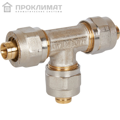 Тройник винтовой равнопроходный STOUT 16х16х16 