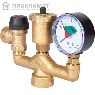 Группа безопасности котла 1" (до 50 кВт) (без теплоизоляции) (503.525)
