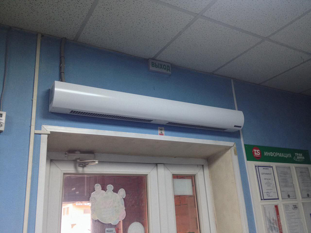  Стандартный монтаж тепловой завесы