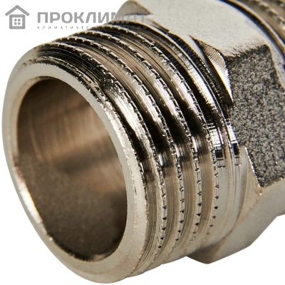 Ниппель STOUT никелированный,резьба наружная  1/2" 