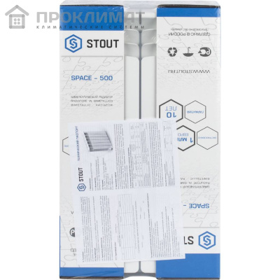 Радиатор биметаллический Stout SPACE 500х4 сек 