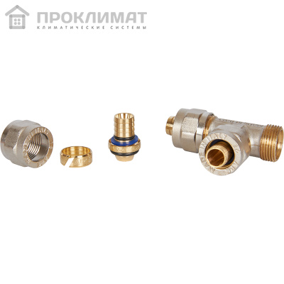 Тройник винтовой равнопроходный STOUT 16х16х16 