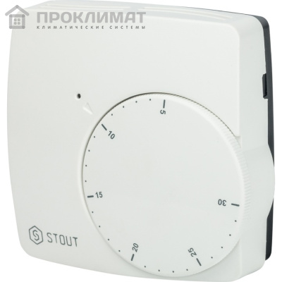 Термостат электронный проводной STOUT WFHT-BASIC со светодиодом