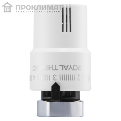 Термоголовка жидкостная ROYAL THERMO М30х1,5 (белый) корпус пластик RTO 08.01 1