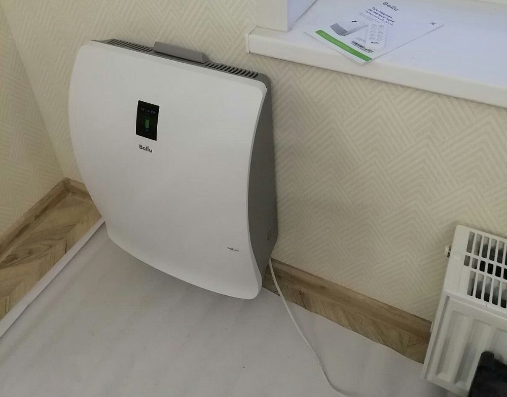 Монтаж приточного очистителя воздуха Ballu ONEAIR ASP-200P