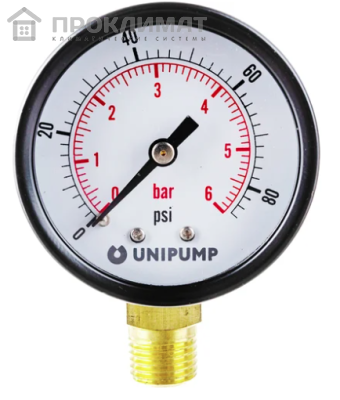 Манометр радиальный 18447, UNIPUMP 3