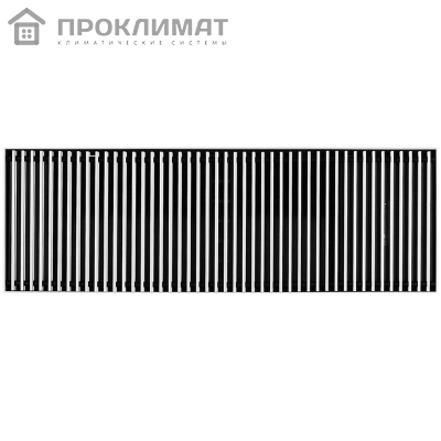 Конвектор внутрипольный ROMMER RCN2-1000 80х260х800 (Решётка роликовая, анодированный алюминий)