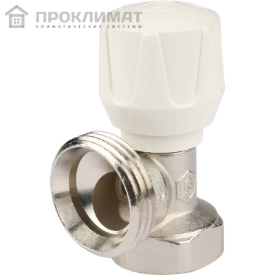 Клапан ручной терморегулирующий STOUT угловой 3/4