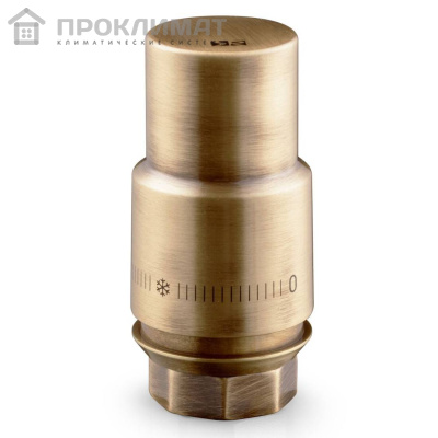 Термоголовка жидкостная ROYAL THERMO DESIGN М30х1,5 (бронза) корпус металл RTO 07.0013