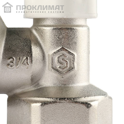 Клапан запорно-балансировочный STOUT угловой 3/4